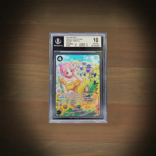 Rebecca SP OP05-091 aus One Piece Wings of the Captain OP06 auf Englisch im BGS 10 Pristine Grading-Case