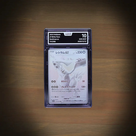 Pokemon Reshiram ex 174/086 BWR White Flare JP mit AOG 10 Gem Mint