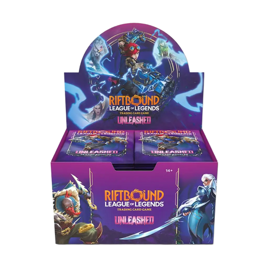 Riftbound League of Legends Unleashed Booster Display Englisch mit 24 Booster Packs
