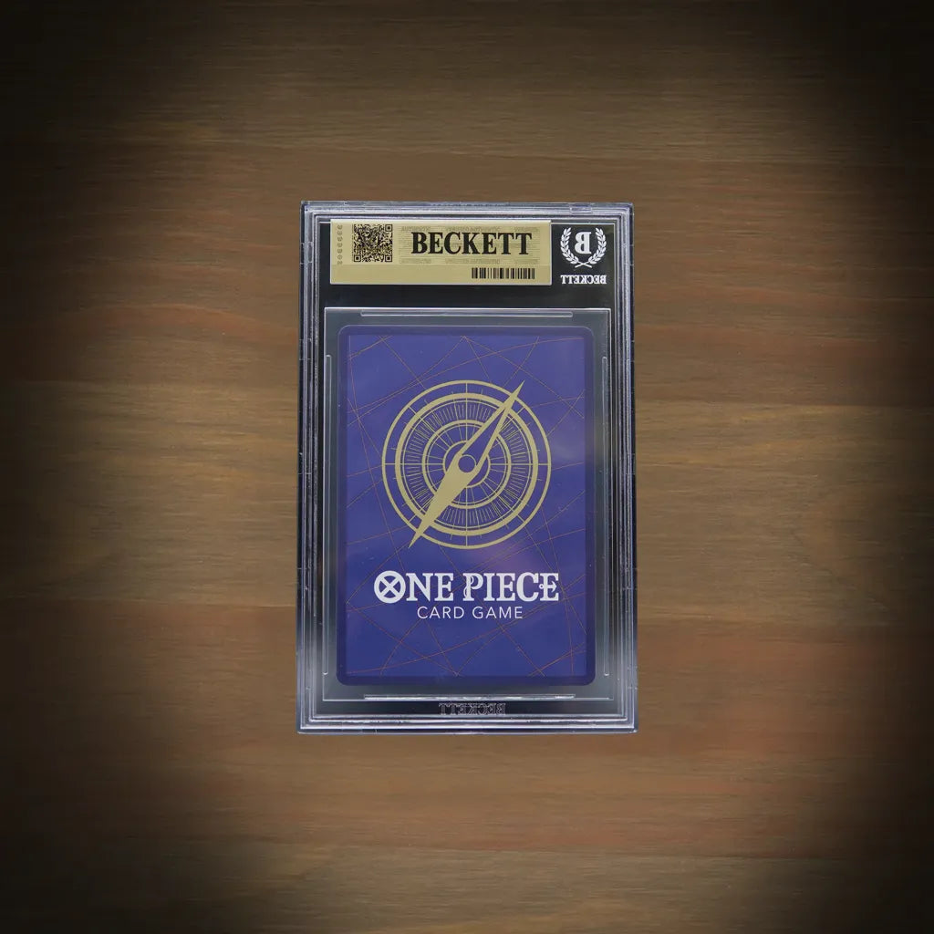 One Piece Sogeking Manga Rare OP03-122 BGS 10 Pristine Beckett Grading Case Rückseite
