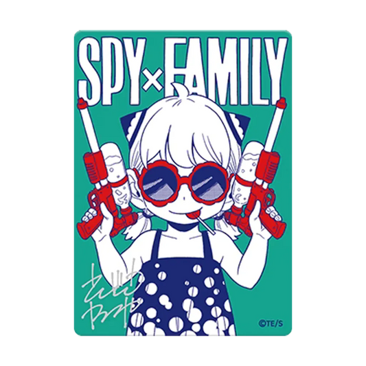 SPY × FAMILY Anya Forger Shueisha Natsucomi 2026 Metakira Card mit gedruckter Tatsuya Endo Signatur