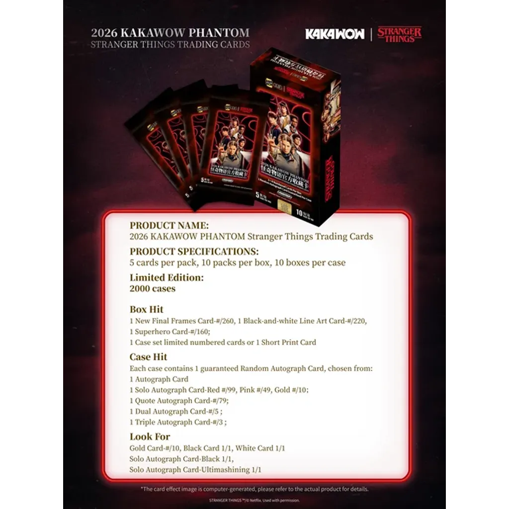Kakawow - Phantom Stranger Things Trading Cards Hobby Box 2026