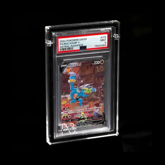 Premium Acryl Display Box für PSA gegradete Sammelkarten mit slap