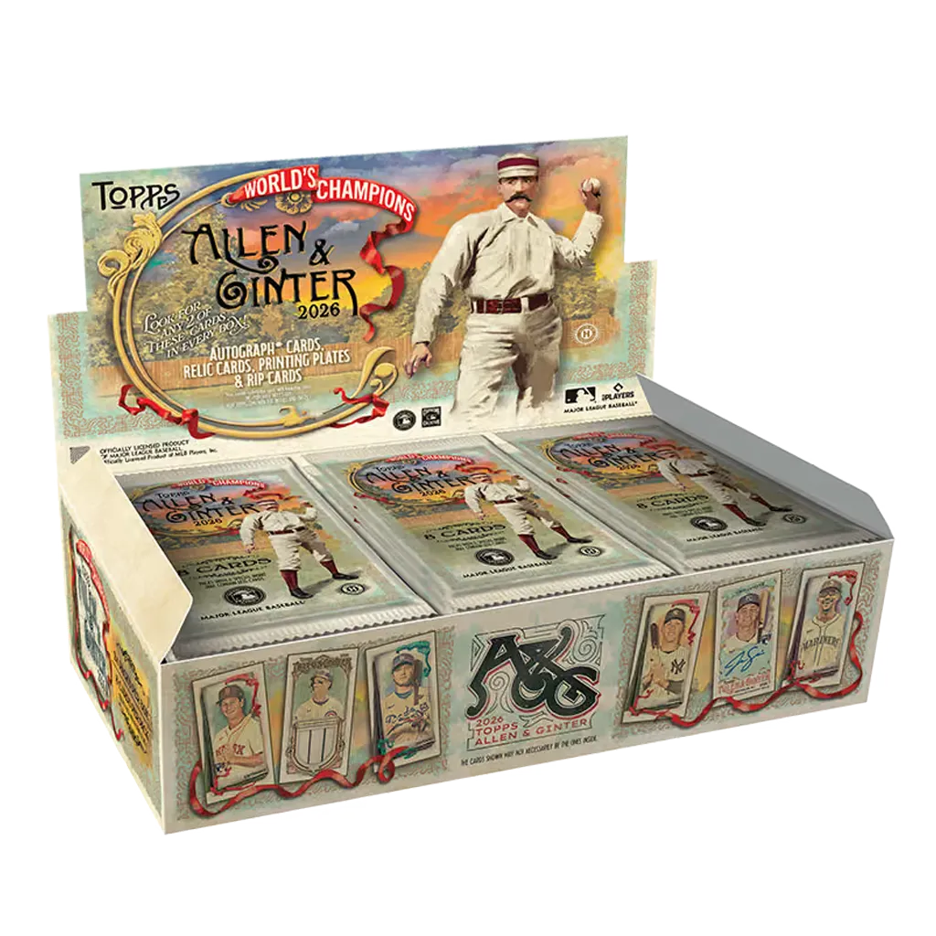 Topps Allen & Ginter Baseball 2026 Hobby Box englisch mit 24 Packs und 2 Hits
