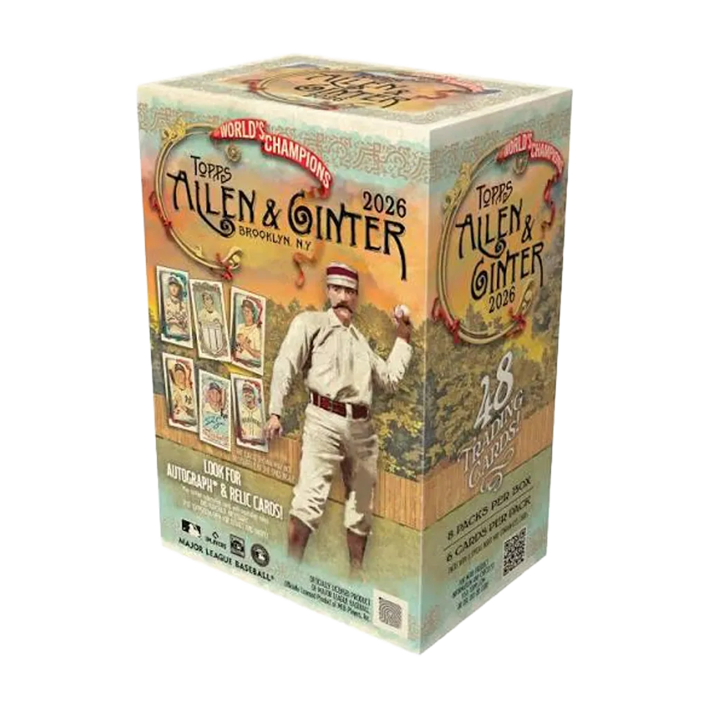 Topps Allen & Ginter Baseball 2026 Value Box mit 8 Packs und 48 Sammelkarten