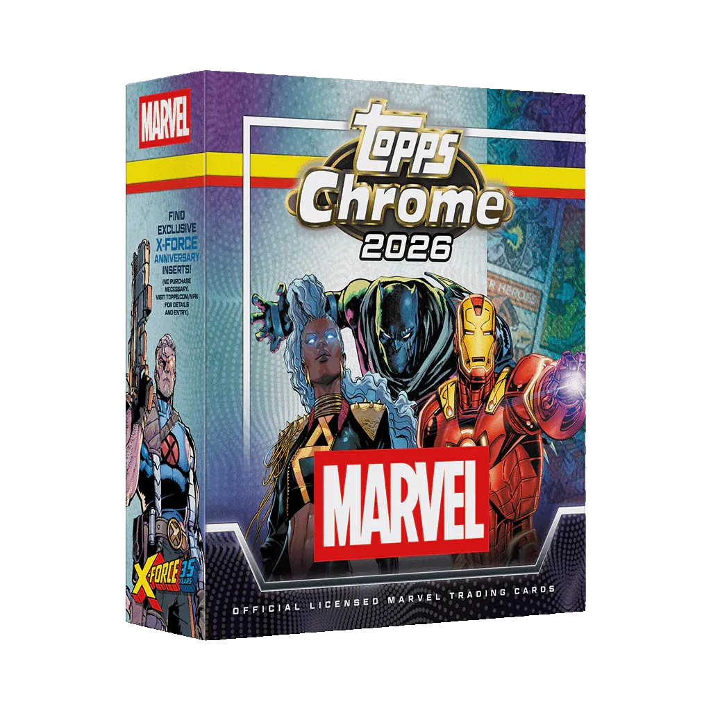 Topps Chrome Marvel Comics Mega Box 2026 Englisch mit X-Force Anniversary Inserts