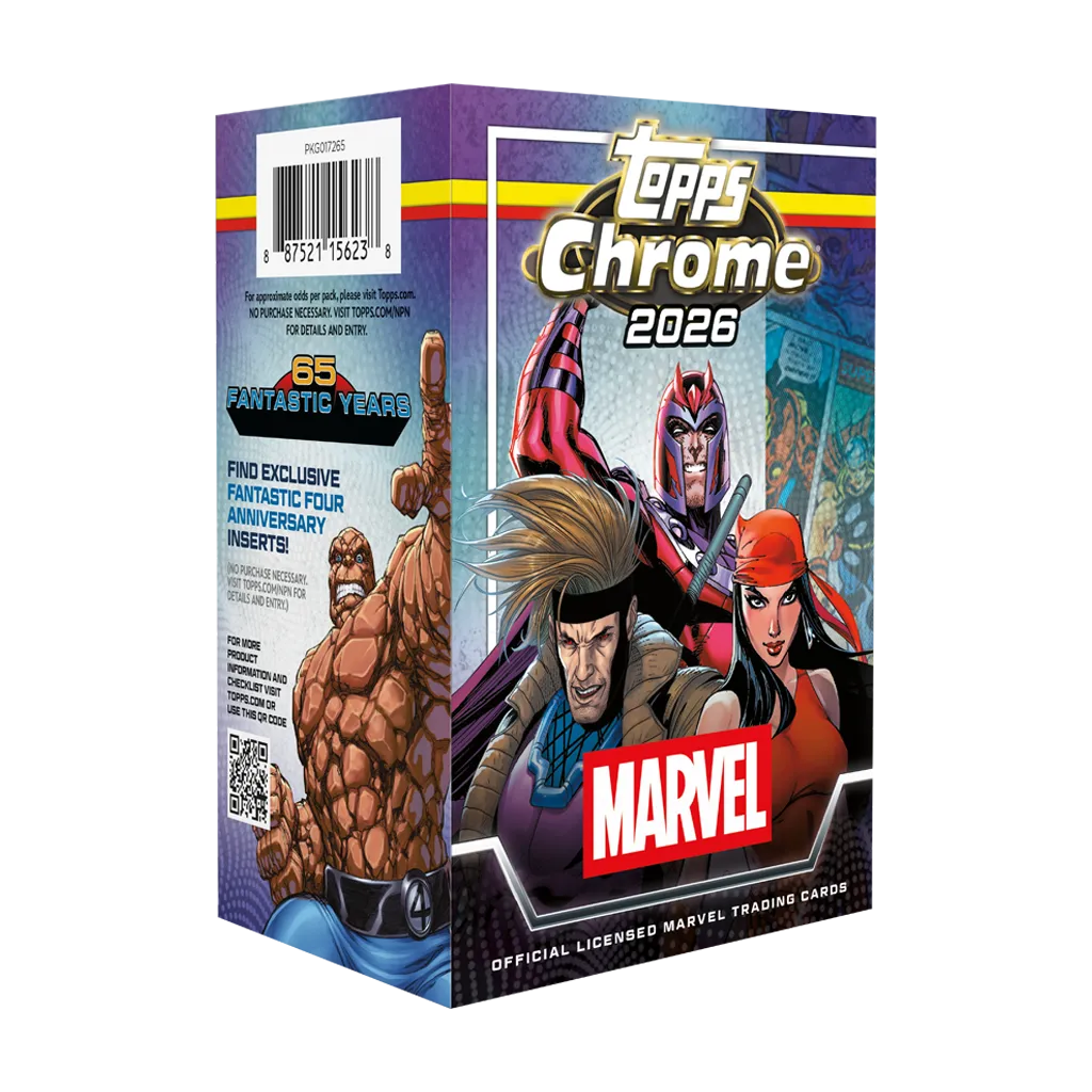 Topps Chrome Marvel Comics Value Box 2026 Englisch mit 8 Boosterpacks
