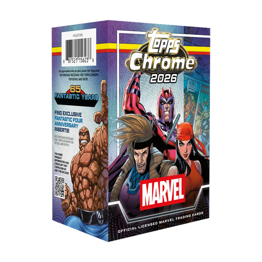 Topps Chrome Marvel Comics Value Box 2026 Englisch mit 8 Boosterpacks