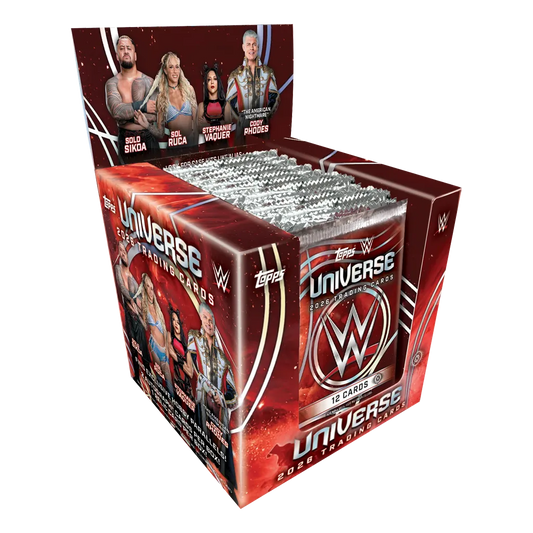 Topps 2026 WWE Universe Hobby Box mit 10 Packs englischer Trading Cards
