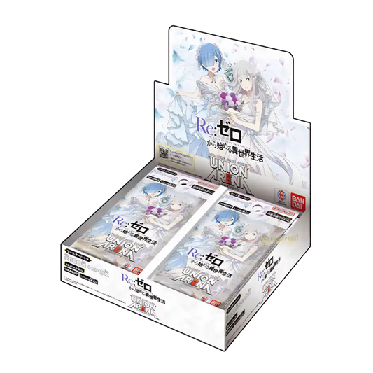 Union Arena UA40BT – Re:ZERO – Starting Life in Another World Display (Japanisch): 16 Boosterpacks, Foil-Autographen & Limited Action Point-Karten