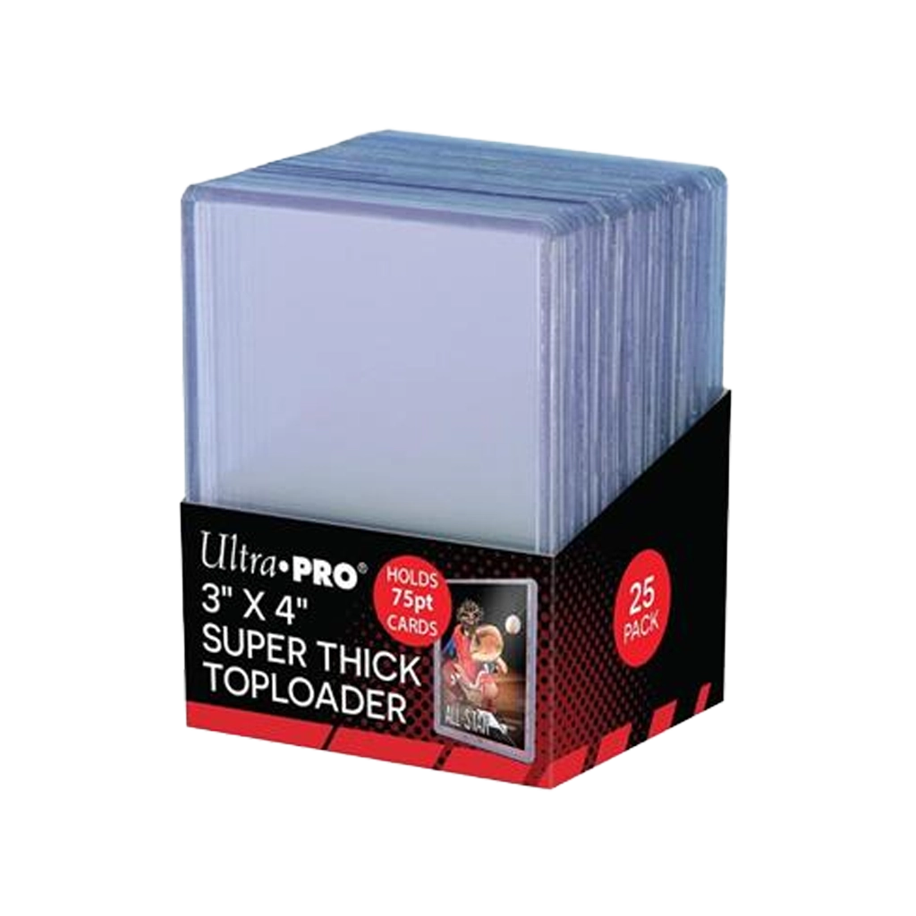 Ultra PRO 3 x 4 Zoll Super Thick 75pt Toploader 25 Stück