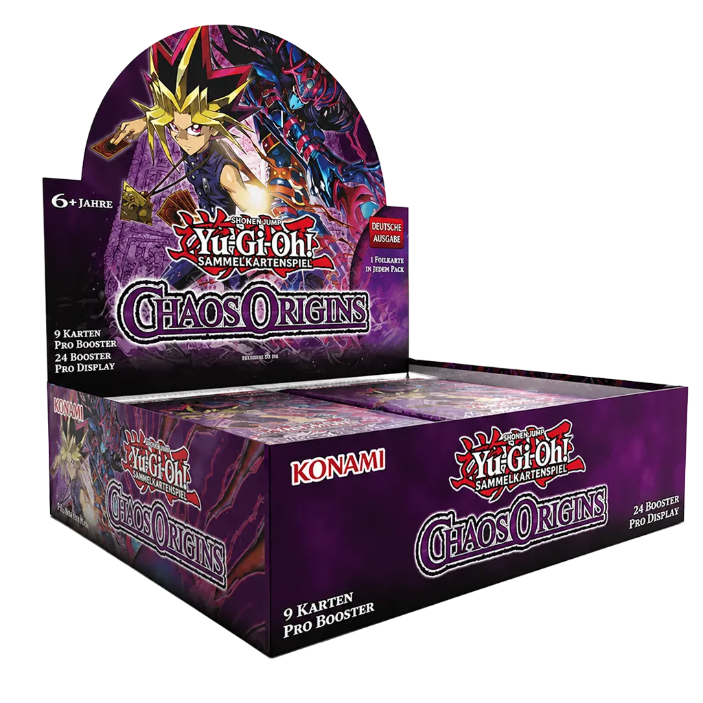 Yugioh Chaos Origins Booster Display Deutsch 1. Auflage mit 24 Boosterpacks