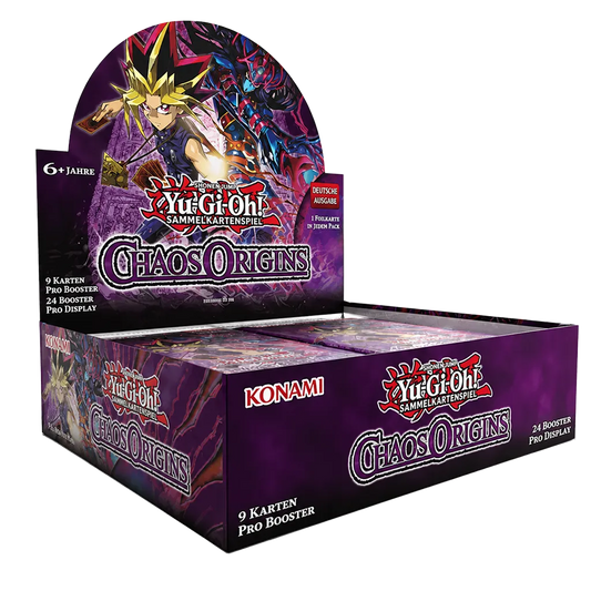 Yugioh Chaos Origins Booster Display Deutsch 1. Auflage mit 24 Boosterpacks