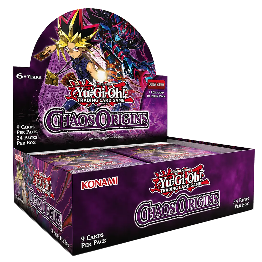Yugioh Chaos Origins Booster Display 1. Auflage Englisch mit 24 Boosterpacks