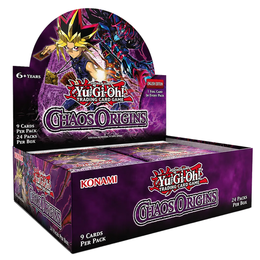Yugioh Chaos Origins Booster Display 1. Auflage Englisch mit 24 Boosterpacks