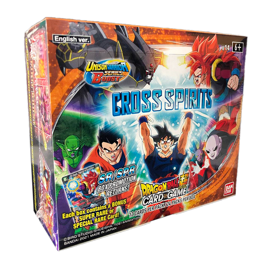 Dragonball Super Card Game Cross Spirits Booster Display