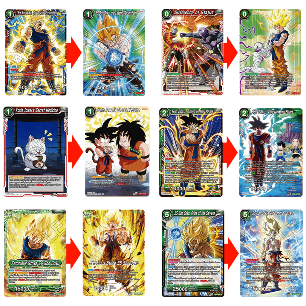Dragonball Super Card Game History of Son Goku Karten