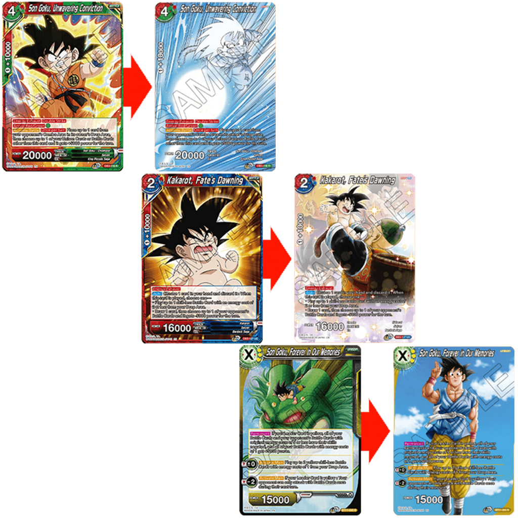 Dragonball Super Card Game History of Son Goku Karten