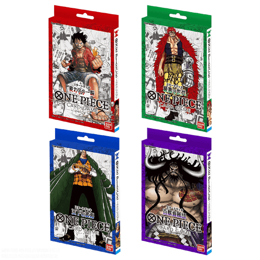 One Piece Card Game Romance Dawn Starter Deck Bundle 4 Decks