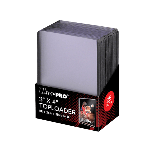 UltraPro - Regular Toploader schwarz 3" x 4" 25 stk.