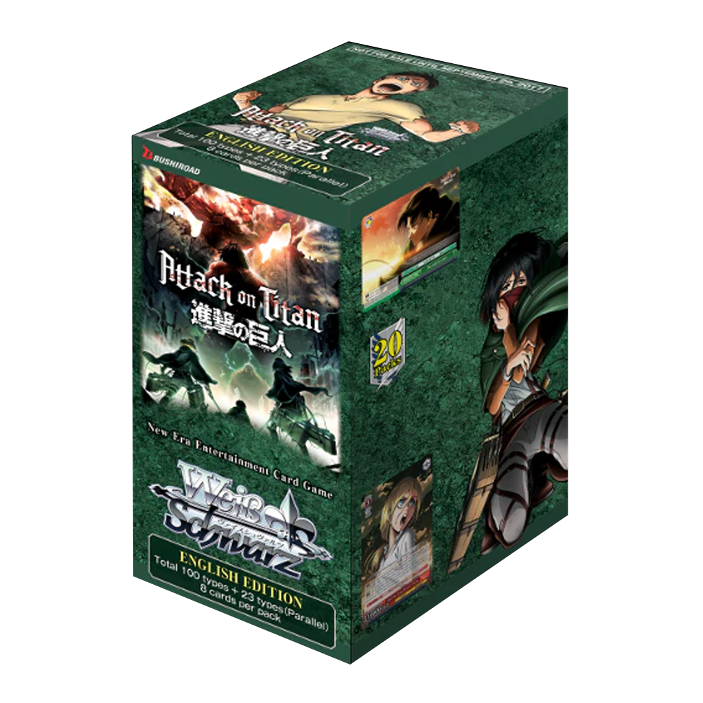 Weiß Schwarz - Attack On Titan Vol 2 Booster Display Reprint (20 Packs ...