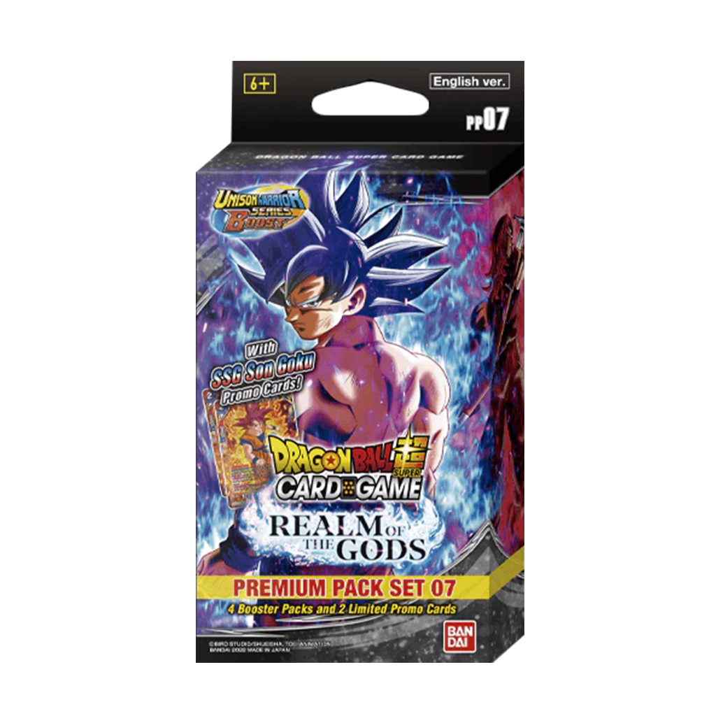 Dragonball Super Card Game Realm of the Gods Unison Warrior Series 07 PP07 Premium Pack